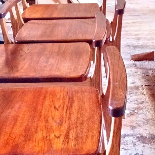 やっと完成#椅子#楢 #handmade #chair#oak